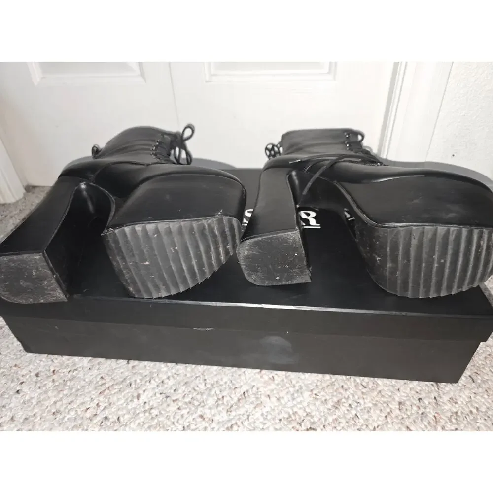 Killstar Hell-O Faux Leather Platform Bootie Size 9